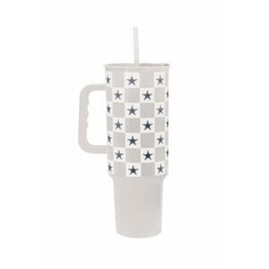 NEW Dallas Cowboys 40oz‎ Tumbler Cup Handle Straw Insulated NFL Game Day Gift
